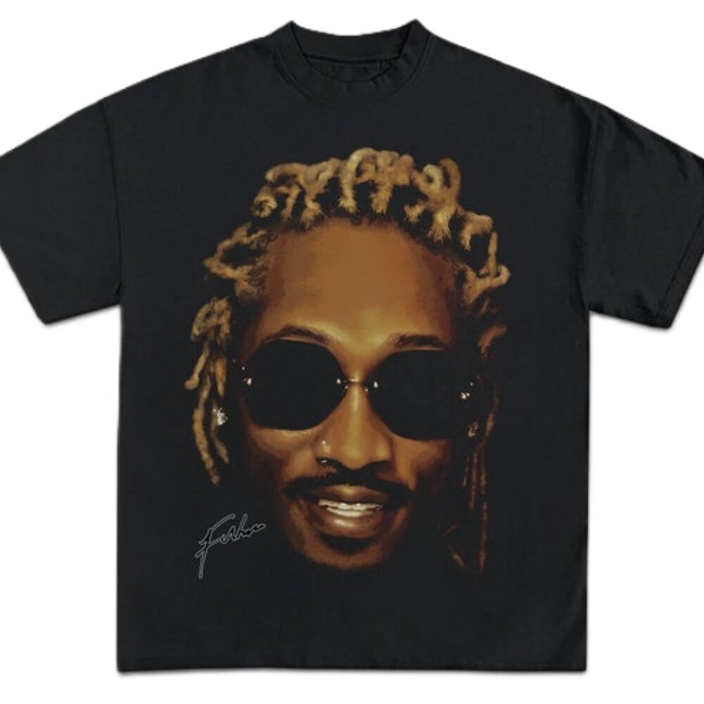 Future Vintage Rap Tee Shirt, Hip Hop Graphic Print T-Shirt